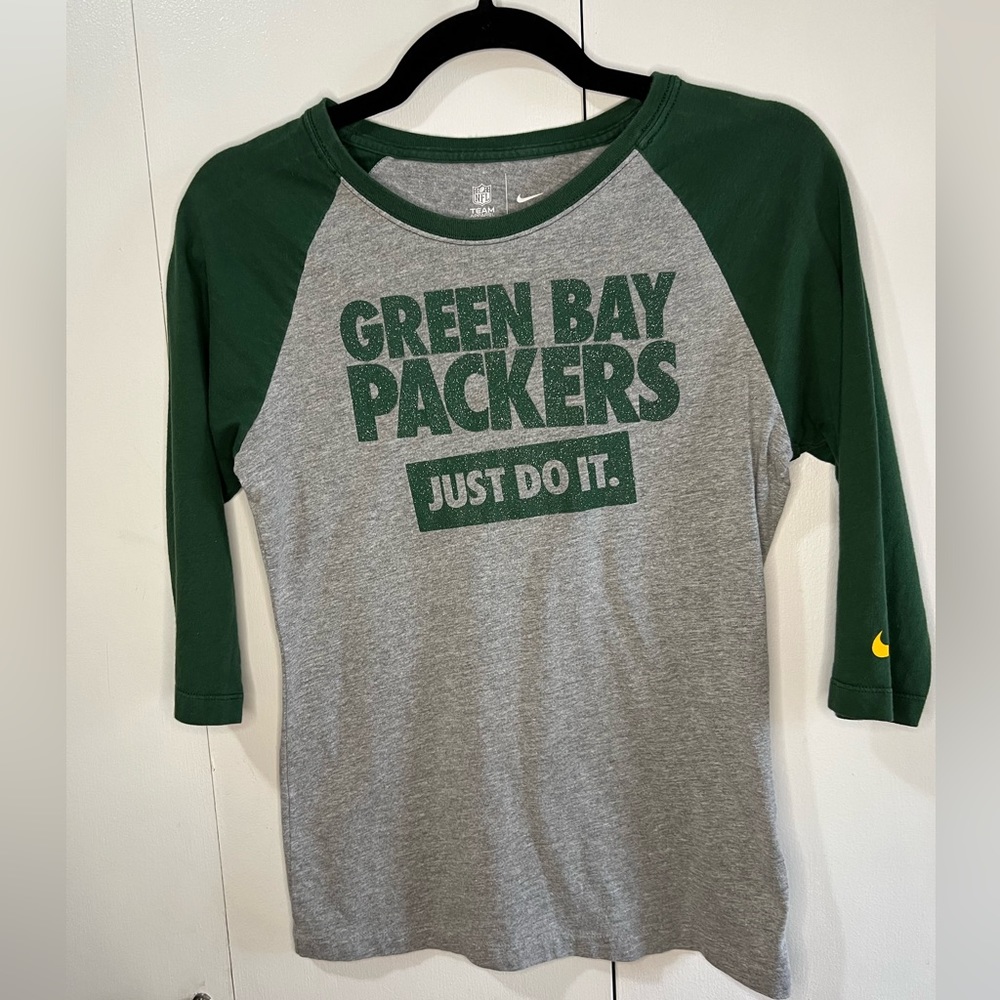 Nike, Green Bay Packers three-quarter sleeve shirt
